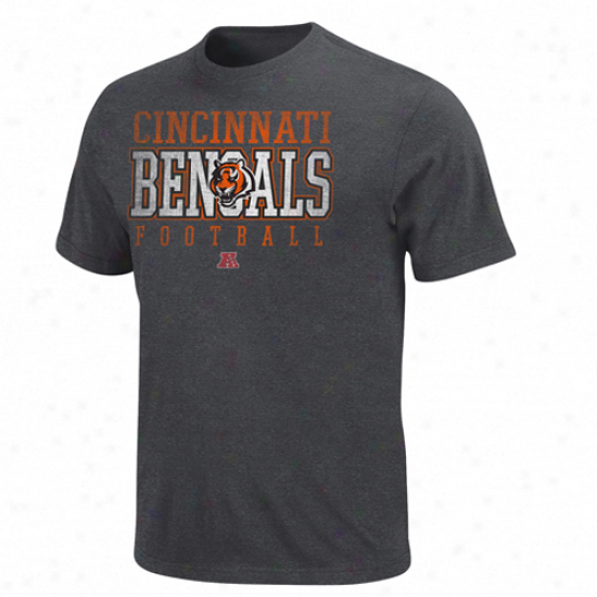 Cincinnati Bengals Posted Victory Premi8m T-shirt - Charcoal