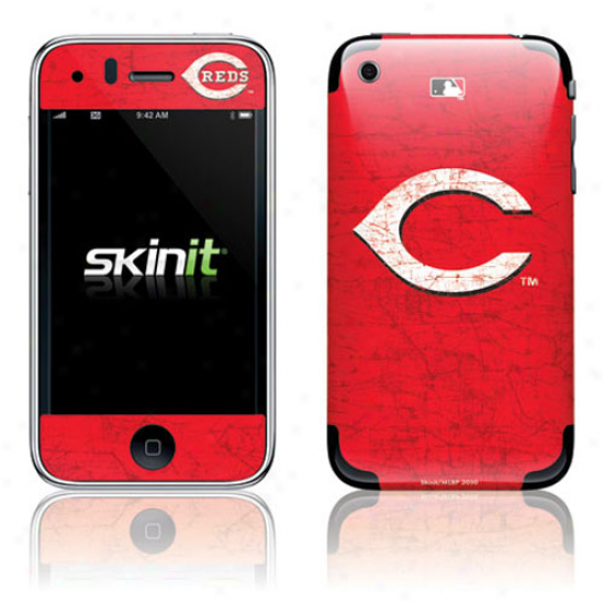 Cincinnati Rds Red Iphone 3g/3gs Distressed Skin