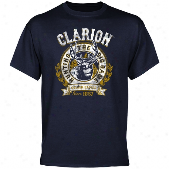 Clarion Golden Eagles The Big Quarry T-shirt - Navy Blue