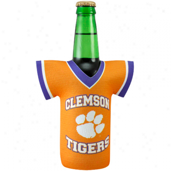 Clemson Tigers Orange Jersey 12oz. Bottle Coolie