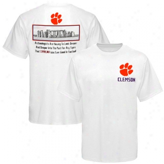 Clemson Tigers White Ruins T-shirt