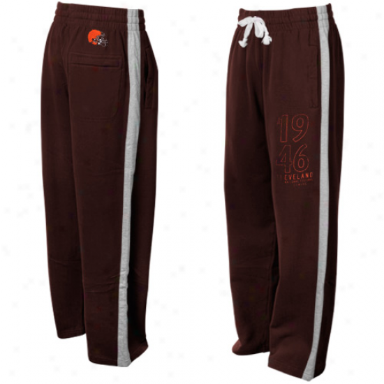 Cleveland Browns Brown Game Fleece Pants