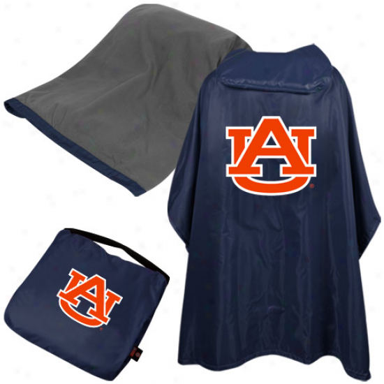 Coleman Auburn Tigers Navy Blue School Logo 3-in-1 Poncho