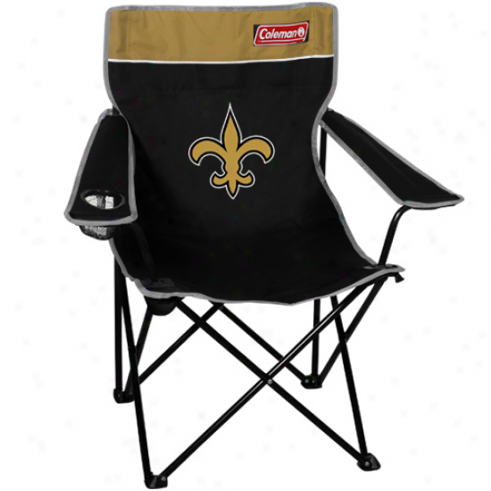 Coleman New Orleans Saints Black-gold Quad Folding Chair