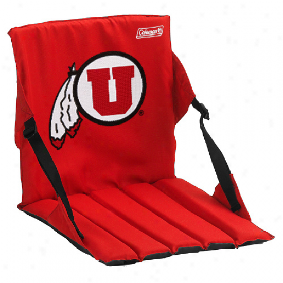 Coleman Utah Utes Red Stadium Seat Cushion