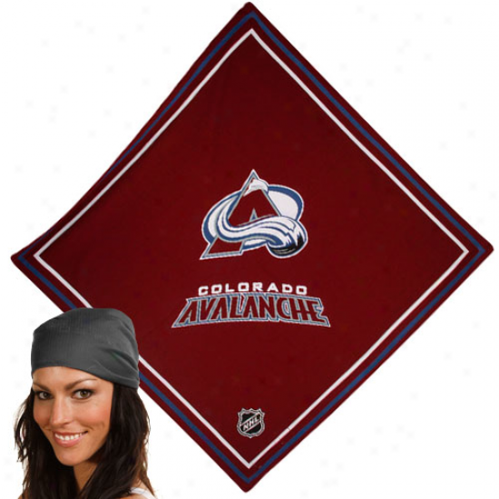 Colorado Avalahche Burgundy Jersey Bandana