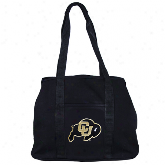 Colorado Buffaloes Ladies Black Domestic Tote Bag