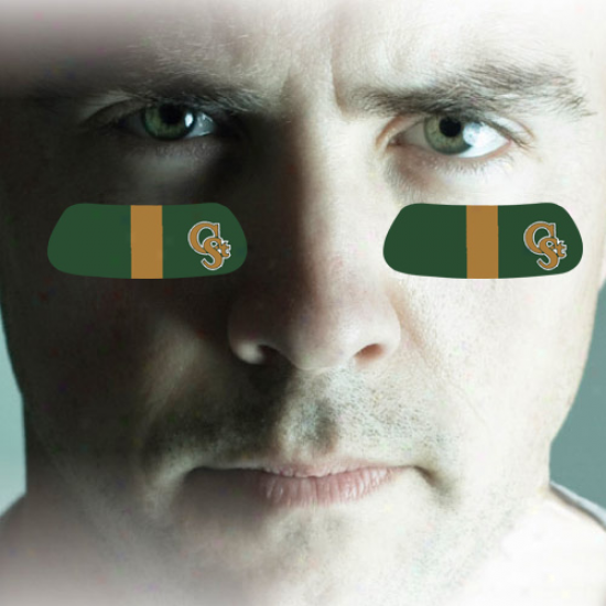 Colorado State Rams 2-pai rGreen Team-colored Eye Black Strips