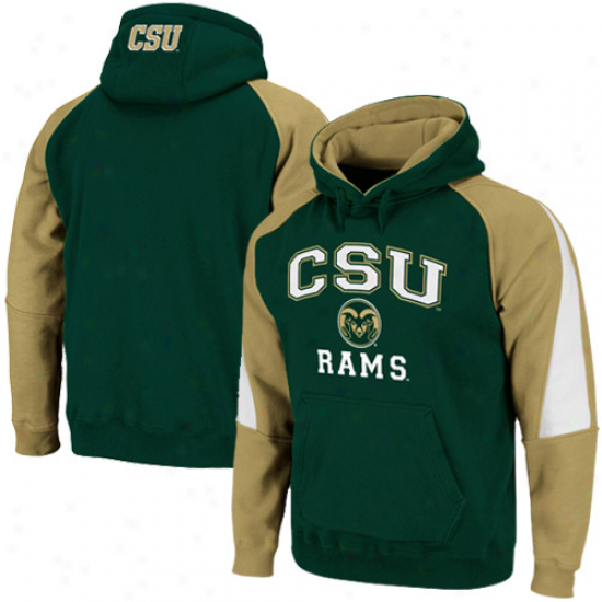 Colorado State Rams Green-gold Playmaker Pullover Hoodie Sweatshirt