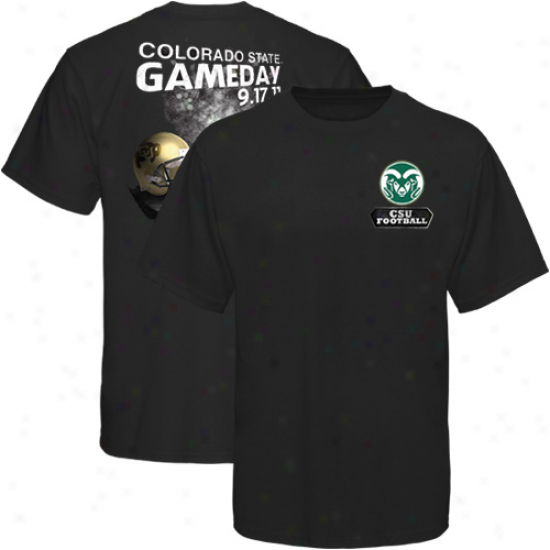 Colorado Commonwealth Rams Vs. Colorado Buffaloes 2011 Game Day Rivalry T-shirt - Black