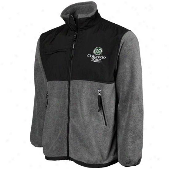 Colorado State Rams Yourh Black-gray Beacon Full Zip Jacket