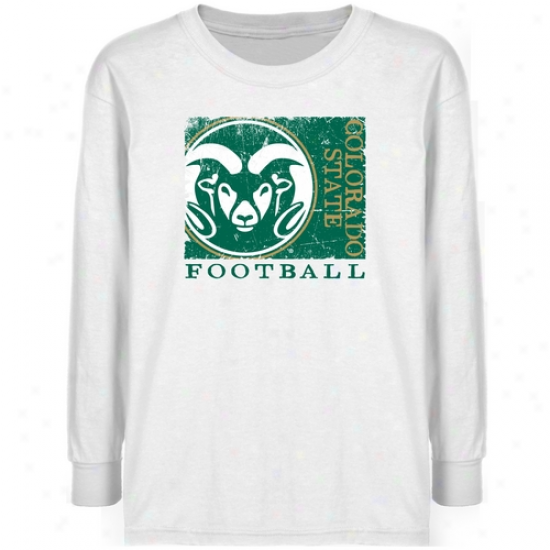 Colorado State Rams Youth White Sport Make T-shirt