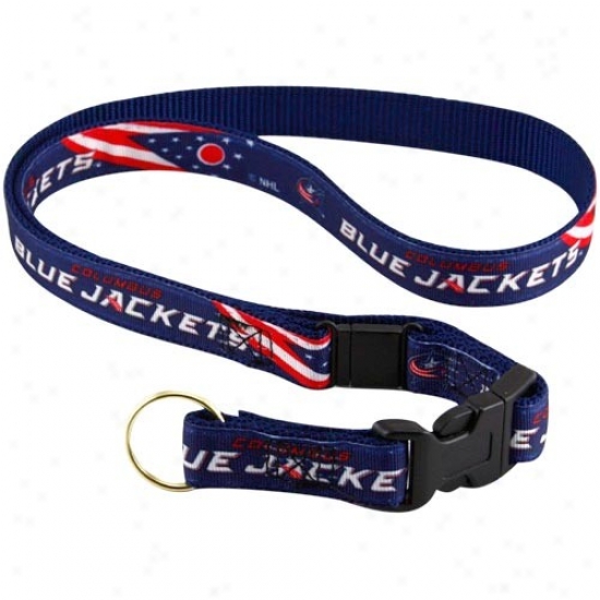 Columbus Blue Jackets Navy Dismal Lanyard