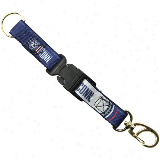 Connecticut Huskies (uconn) 2-pieec Detachable Swivel Keychain