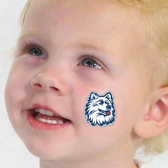 Connecticut Huskies (uconn) 4-pack Waterless Temporary Tattoos