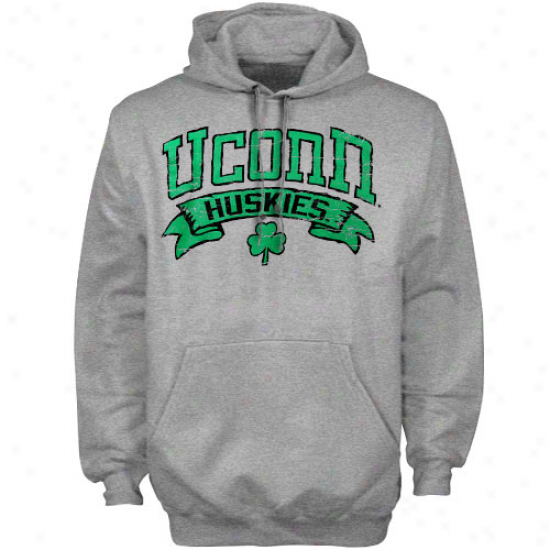 Connecticut Huskies (8conn) Ash St. Patty's Day Marauder Pullover Hoody