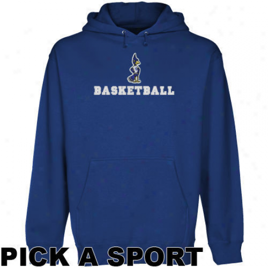 Creighton Bluejays Royal Blue Custom Sport Logo Applique Midweight Pullover Hoody -