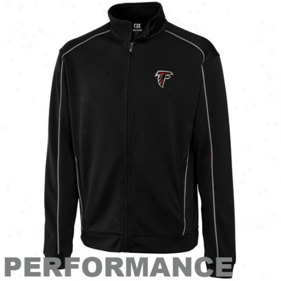 Cutter & Buck Atkanta Falcons Edge Full Zip Jacket - Black