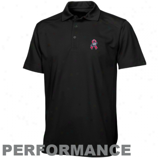 Cutter & Buck Philadelphia Eagles Black Breast Cancer Awareness Genre Performance Polo