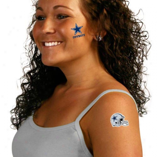 Dallas Cowboys 8-pack Waterless Temporaey Tattoos