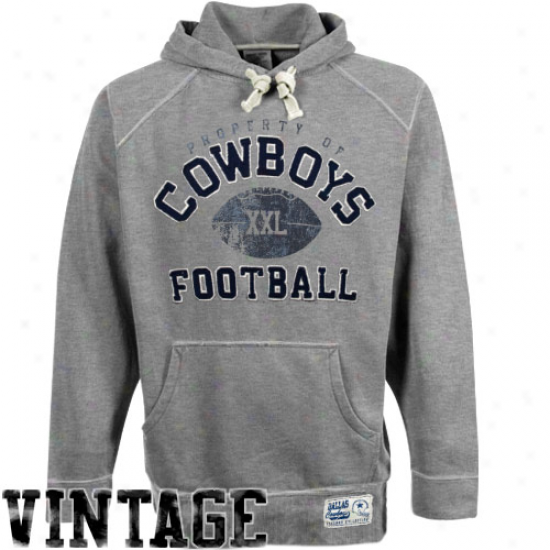 Dallas Cowboys Ash Torino Pullover Hoodie Sweatshirt