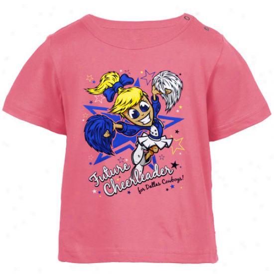 Dallas Cowboys Infant Girls Future Cheerleader T-whirt - Pink