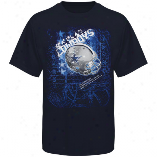 Dallas Cowboys Youth Helmitude T-shirt - Ships of war Bleu