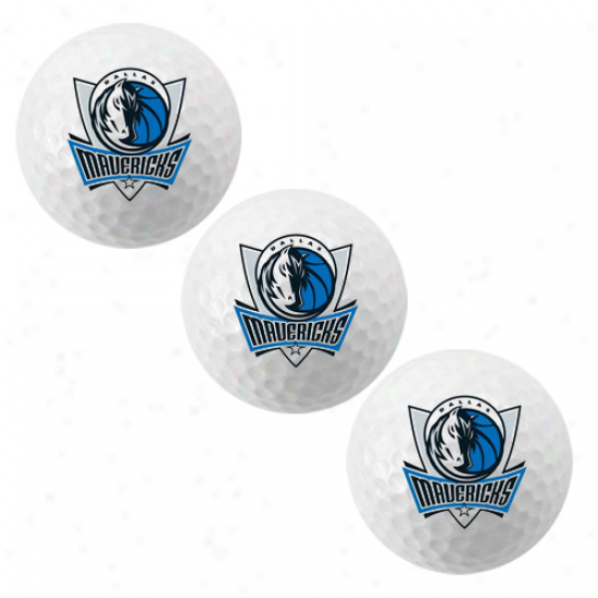 Dallas Mavericks 3-pack Team Logo Golf Balls