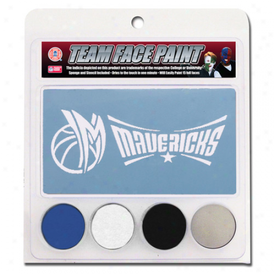 Dallas Mavericks Face Paint Attending Stencils