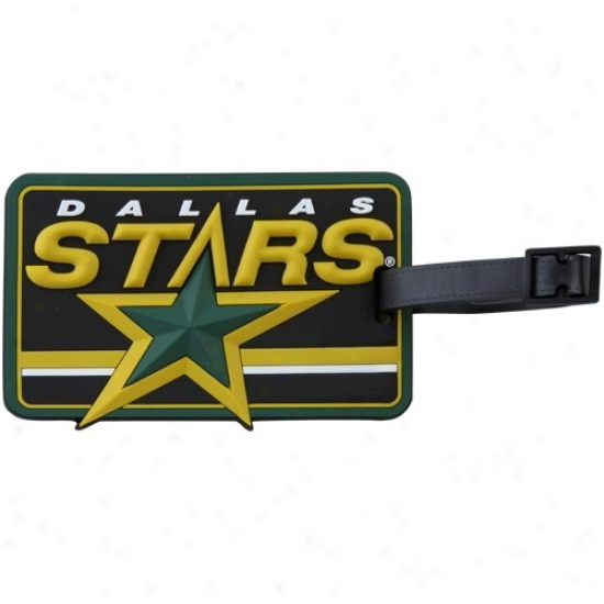 Dallas Stars Embossed Logo Rubber Luggage Tag