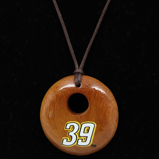 Dayna Pro Ryan Newman Ladies Round Wooden Necklace