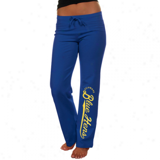 Delaware Fightin' Blue Henx Ladies Royal Blue Sweeper Lounge Pants