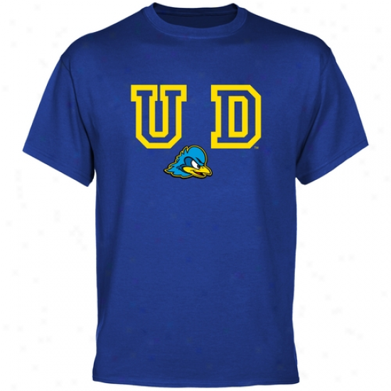 Delaware Fightin' Blue Hens Wordmark Logo T-shirt - Royal Blue