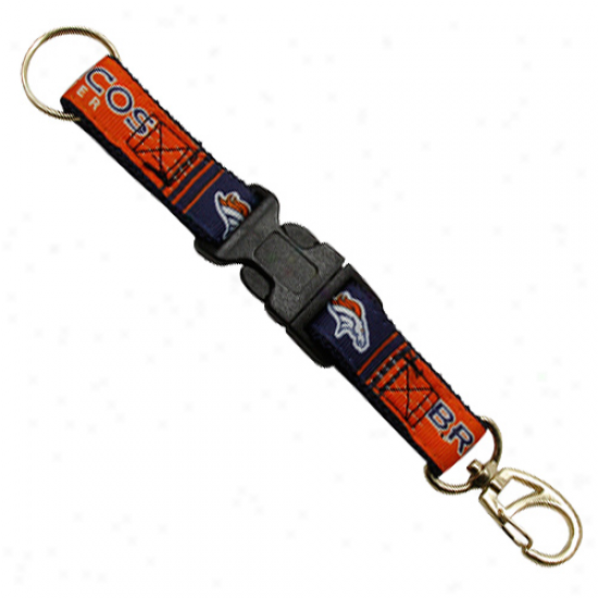 Denver Broncos 2-piece Detachable Swivel Keychain