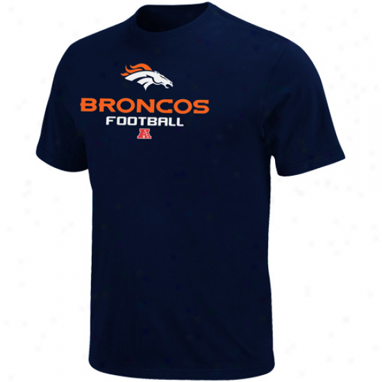 Denver Broncos Critical Victory V T-shirt - Navy Blue