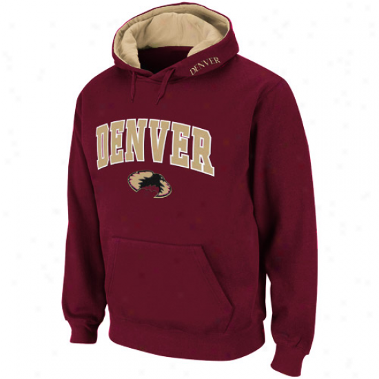 Denver Pioneers Maroon Classic Twill Ii Pullover Hoodie Sweatshirt