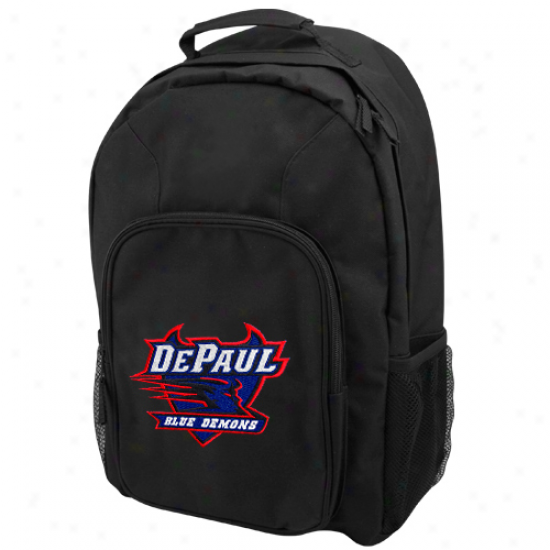 Depaul Blue Demons Black Domestic Backpack