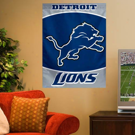 Detroit Lions 27'' X 37'' Perpendicular Banner Languish