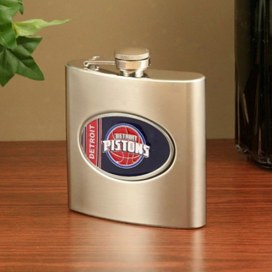 Detroit Pistons Spotless Steel Flask