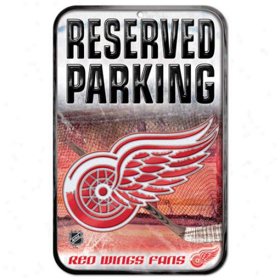 Detroit Red Wings 11'' X 17'' Reserved Parking Sign