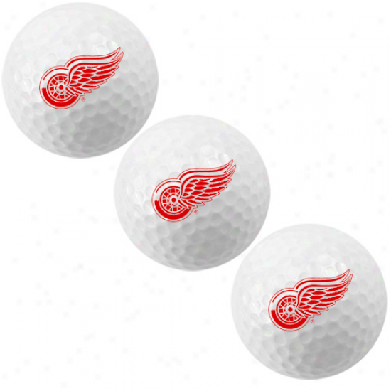 Detroit Red Wings 3-pack Team Logo Golf Balls