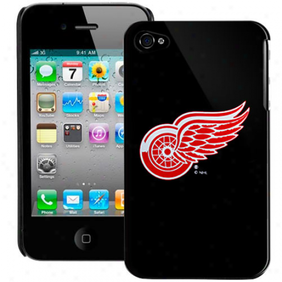 Detroit Red Wings Black Iphone 4 Case