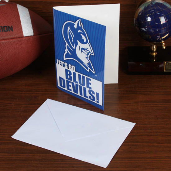 Duke Blue Devvilw 5'' X 7'' Musical Card