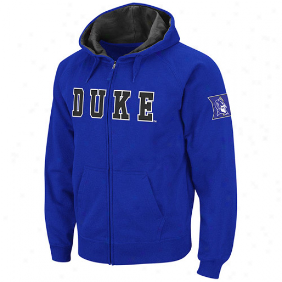 Duke Blue Devils Duke Blue Classic Twill Ii Full Zip Hoodie Sweatshirt