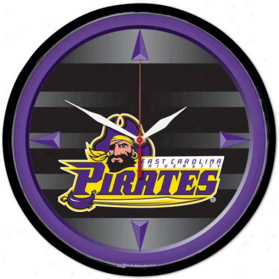 East Carolina Pirates Rotation Wall Clock