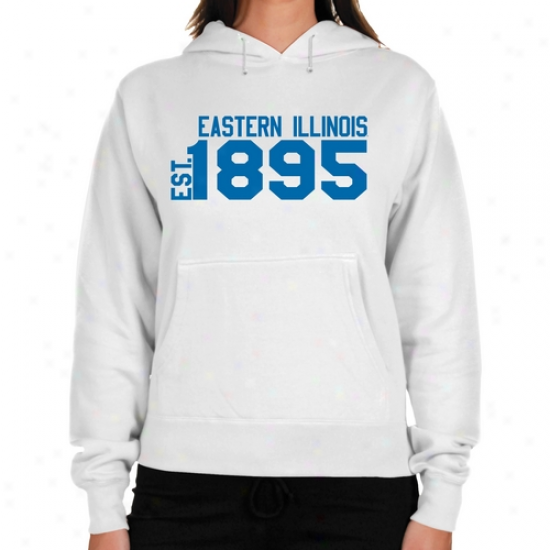 Eastern Illinois Panthers Ladies White Est. Date Lightweight Hoody