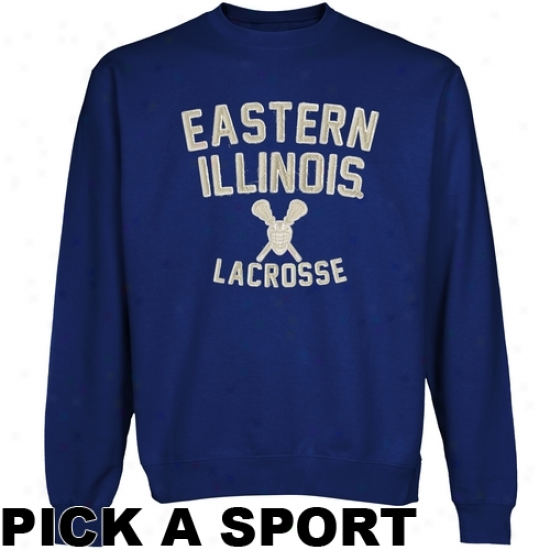 Eastern Illinois Panthers Legacy Crew Neck Fleece Sweatshirt - Royal Blue