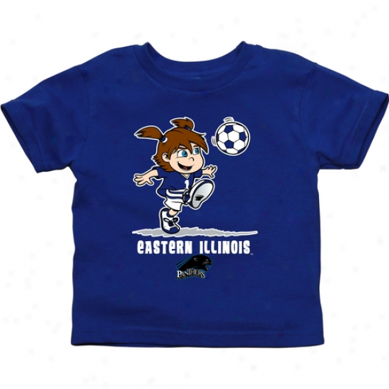 Easetrn Illinois Panthers Toddler Girls Soccer T-sshirt - Magnificent Blue