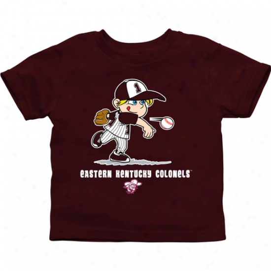 Oriental Kentucky Colonels Toddler Boys Baseball T-shirt - Maroon