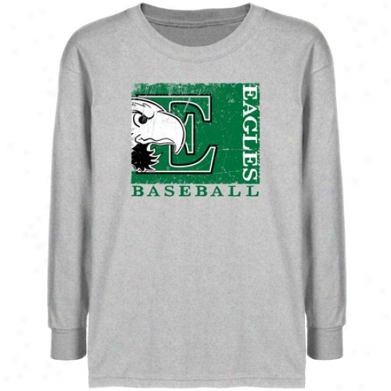 Eastern Michigan Eagles Youth Ash Sport Stamp T-shirt